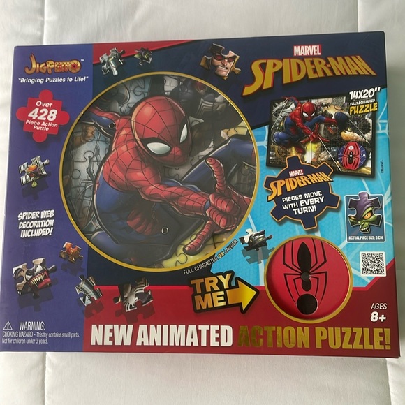 Marvel Spider-Man animated action Puzzle - Picture 1 of 10